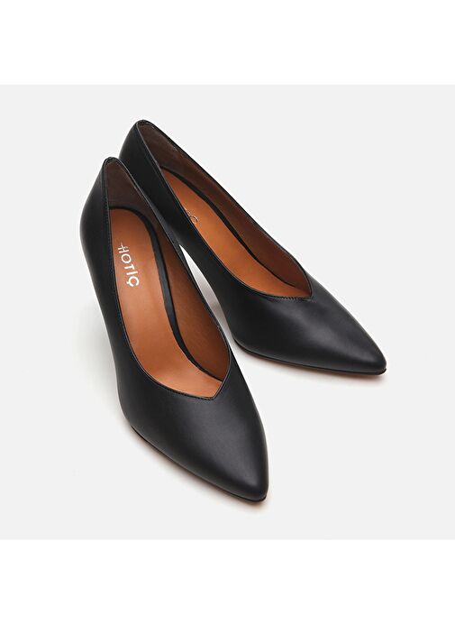 Hotiç Siyah Kadın Deri Stiletto 01AYH293500A100 - Görsel 4