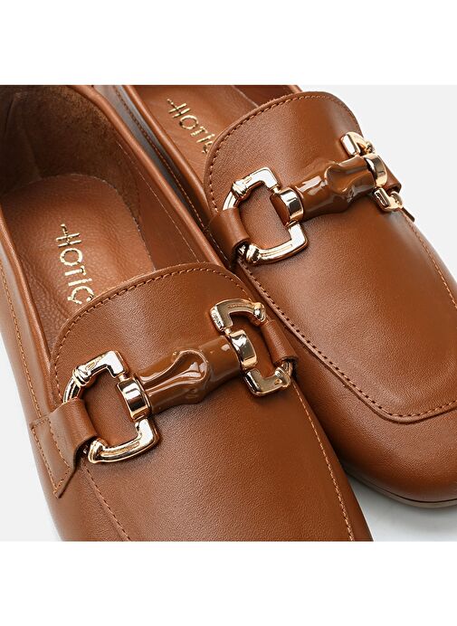 Hotiç Taba Kadın Deri Loafer 01AYH293550A370 - Görsel 7