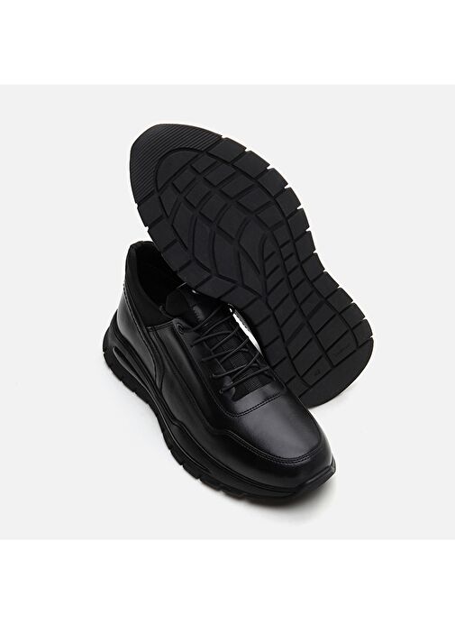 Hakiki Deri Siyah Erkek Klasik Bot - Görsel 7