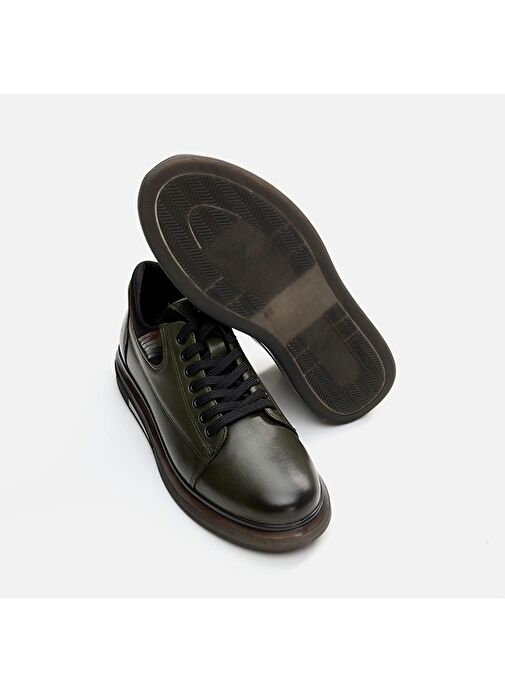Hotiç Haki Erkek Deri Günlük Ayakkabı 02AYH292840A880 - Görsel 7