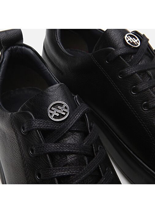 Hotiç Siyah Erkek Deri Günlük Ayakkabı 02AYH292890A100 - Görsel 4