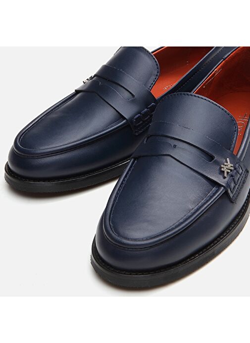 Hotiç Lacivert Kadın Deri Loafer 01AYH291710A680 - Görsel 5