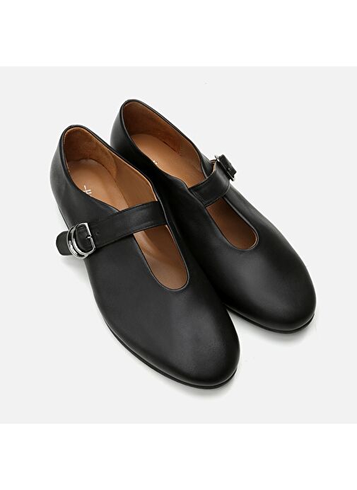 Hotiç Siyah Kadın Deri Babet 01AYH293930A100 - Görsel 3