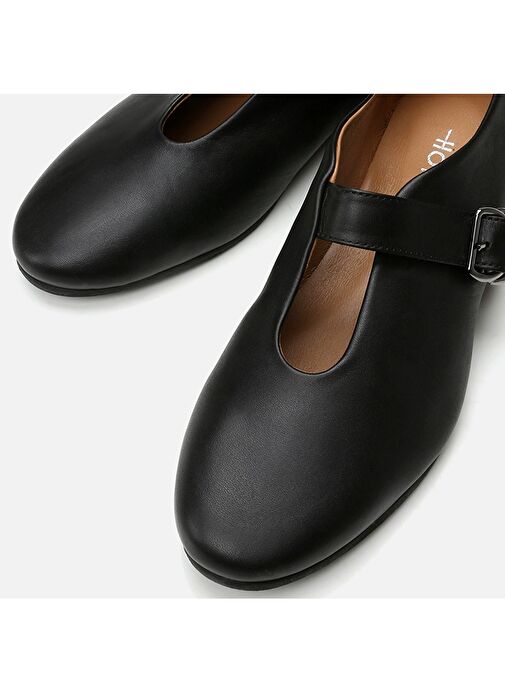 Hotiç Siyah Kadın Deri Babet 01AYH293930A100 - Görsel 4