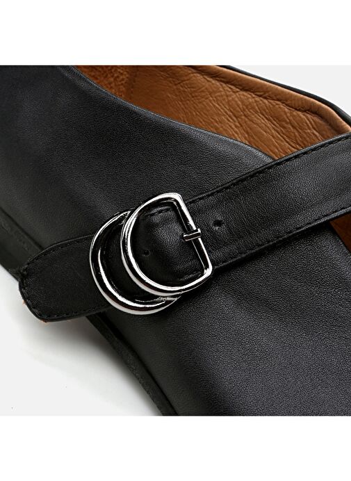 Hotiç Siyah Kadın Deri Babet 01AYH293930A100 - Görsel 6