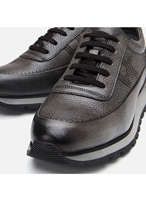 Hotiç Antrasit Erkek Deri Sneaker 02AYH294030A250 - Görsel 4
