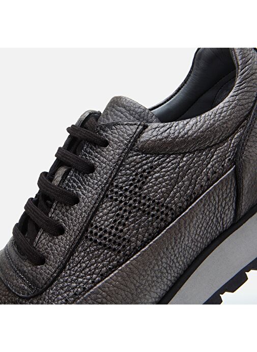 Hotiç Antrasit Erkek Deri Sneaker 02AYH294030A250 - Görsel 7