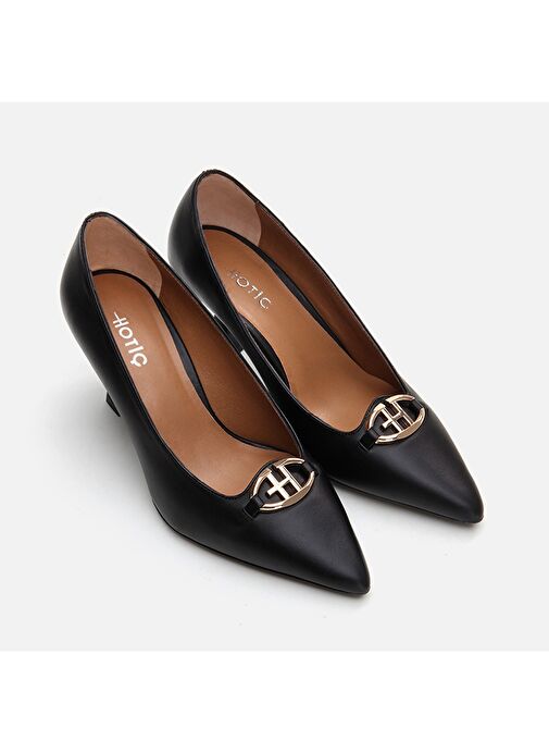Hotiç Siyah Kadın Deri Stiletto 01AYH294360A100 - Görsel 6