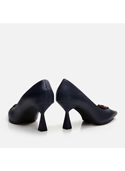Hotiç Lacivert Kadın Deri Stiletto 01AYH294360A680 - Görsel 6