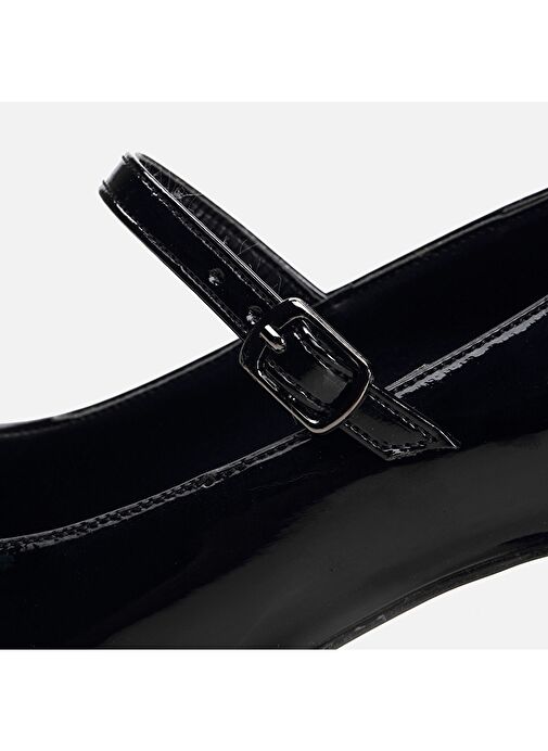 Hotiç Siyah Kadın Rugan Topuklu Ayakkabı 01AYH294510A100 - Görsel 4