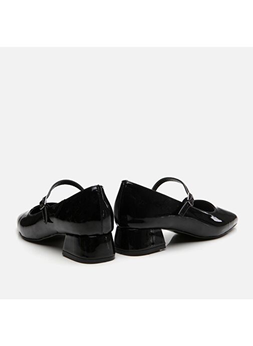 Hotiç Siyah Kadın Rugan Topuklu Ayakkabı 01AYH294520A100 - Görsel 6