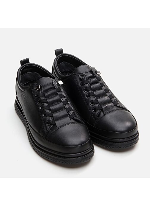 Hotiç Siyah Kadın Deri Sneaker 01AYH294540A100 - Görsel 3