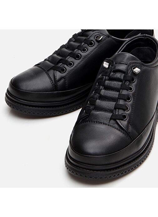 Hotiç Siyah Kadın Deri Sneaker 01AYH294540A100 - Görsel 5