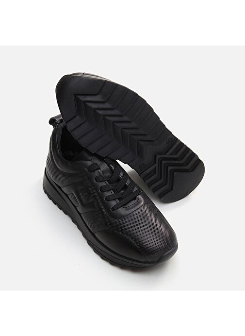Hotiç Siyah Kadın Deri Sneaker 01AYH294640A100 - Görsel 5