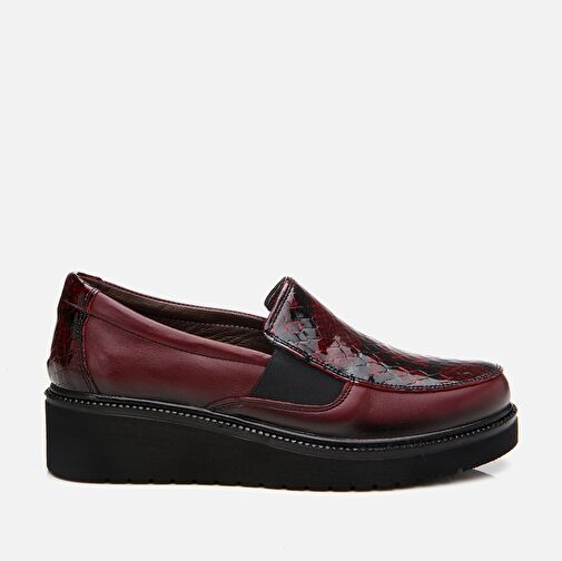 Hotiç Bordo Kadın Deri Loafer 01AYH294670A178 - Görsel 2