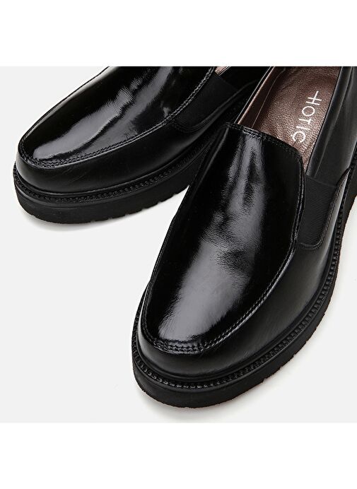 Hotiç Siyah Kadın Deri Loafer 01AYH294680A100 - Görsel 4