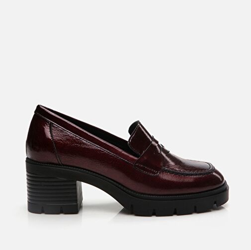 Hotiç Bordo Kadın Deri Loafer 01AYH294730A780 - Görsel 2