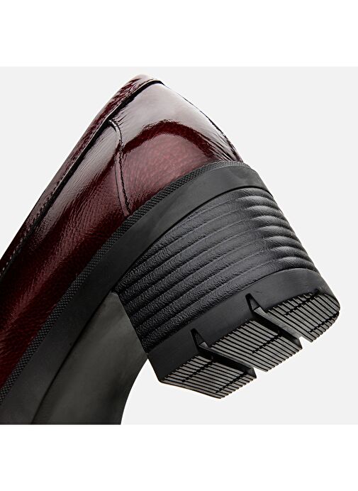Hotiç Bordo Kadın Deri Loafer 01AYH294730A780 - Görsel 6