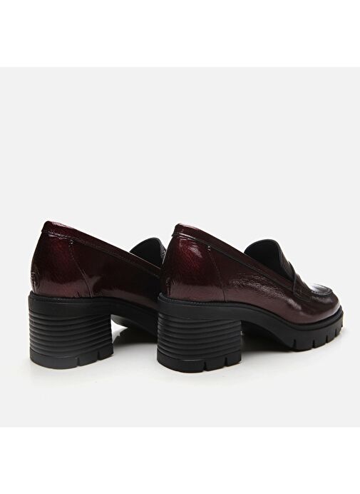 Hotiç Bordo Kadın Deri Loafer 01AYH294730A780 - Görsel 7