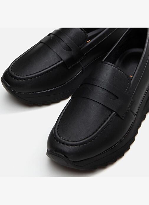 Siyah Kadın Loafer - 01AYY294750A - Görsel 7