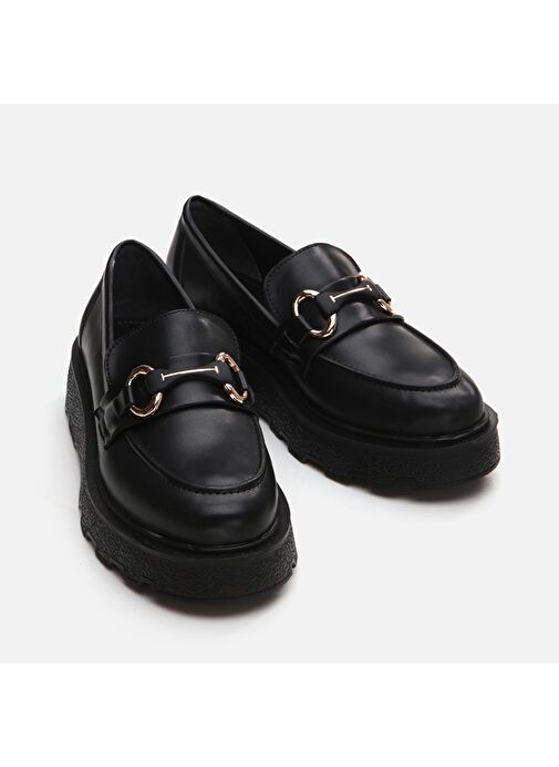 Yaya by Hotiç Siyah Kadın Loafer 01AYY294770A100 - Görsel 4