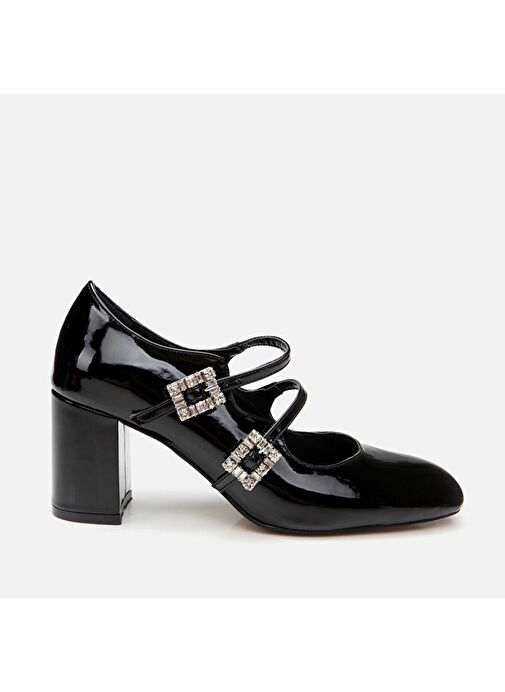 Hotiç Siyah Kadın Rugan Topuklu Ayakkabı 01AYH294960A100 - Görsel 2