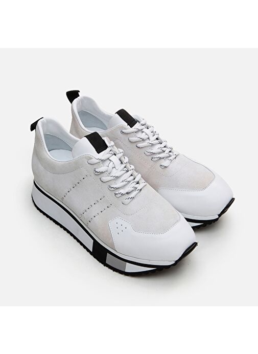 Hotiç Beyaz Erkek Deri Sneaker 02AYH293250A900 - Görsel 4