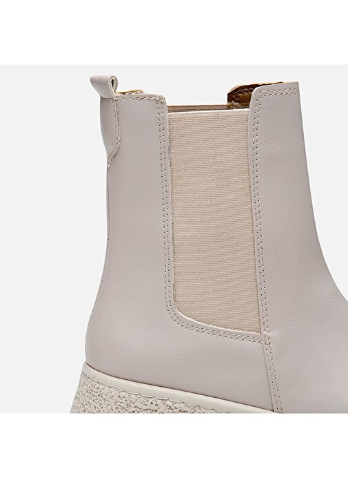 Bej Kadın Düz Bot - Görsel 6