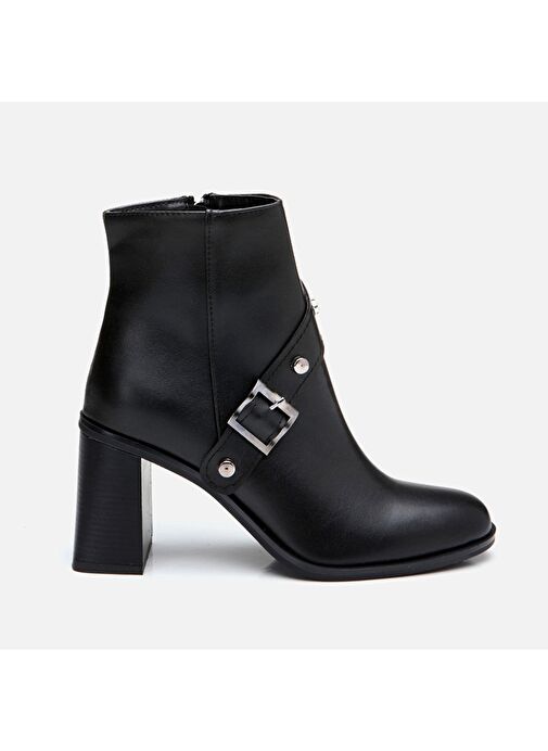 Siyah Kadın Topuklu Bot - Görsel 2