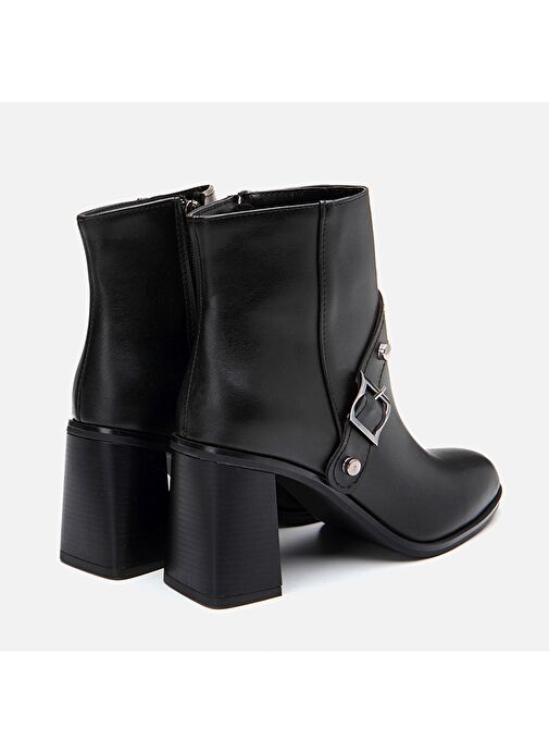 Siyah Kadın Topuklu Bot - Görsel 5