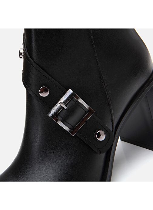 Siyah Kadın Topuklu Bot - Görsel 7