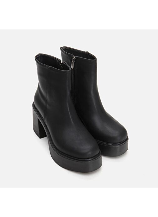 Siyah Kadın Topuklu Bot - Görsel 3