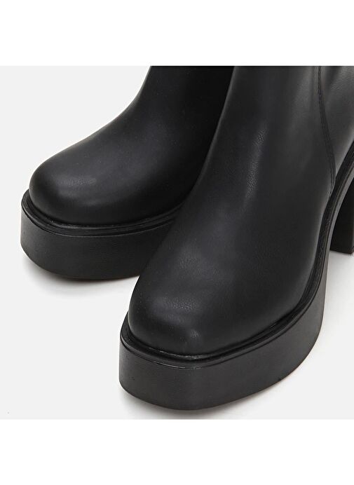 Siyah Kadın Topuklu Bot - Görsel 4