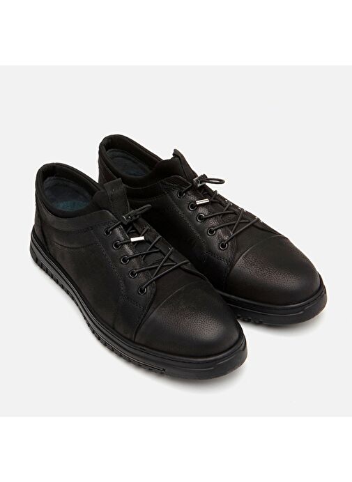 Hotiç Siyah Erkek Deri Günlük Ayakkabı 02AYH295700A100 - Görsel 3