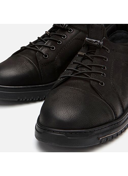 Hotiç Siyah Erkek Deri Günlük Ayakkabı 02AYH295700A100 - Görsel 4
