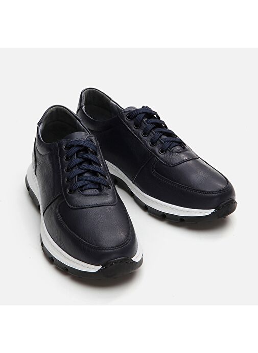 Hotiç Lacivert Erkek Deri Günlük Ayakkabı 02AYH295890A680 - Görsel 4