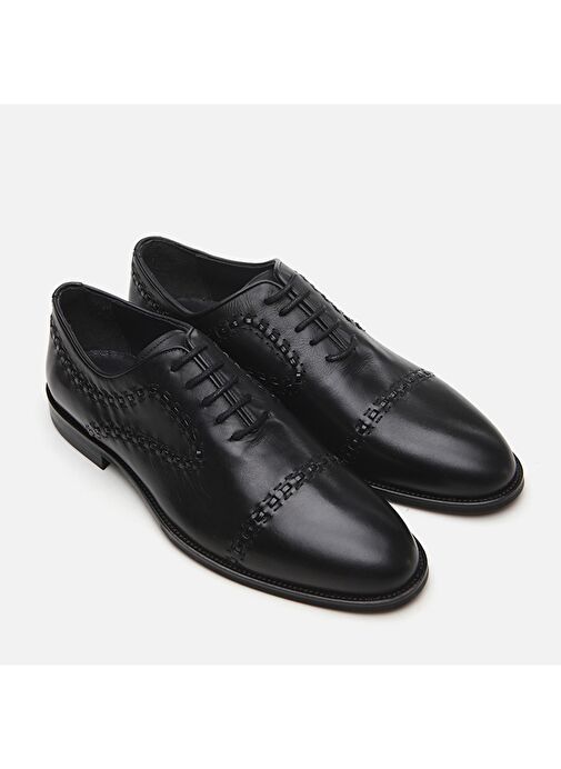 Hotiç Siyah Erkek Deri Klasik Ayakkabı 02AYH296040A100 - Görsel 3