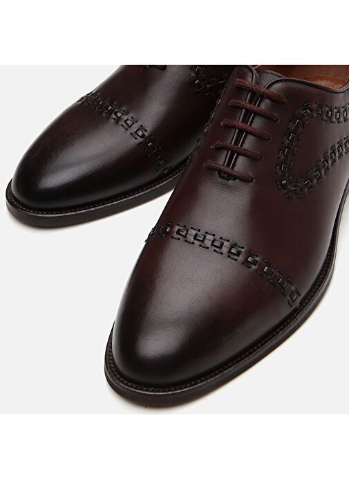 Hotiç Kahverengi Erkek Deri Klasik Ayakkabı 02AYH296040A480 - Görsel 4