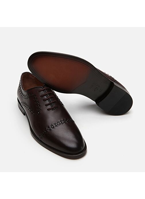 Hotiç Kahverengi Erkek Deri Klasik Ayakkabı 02AYH296040A480 - Görsel 9