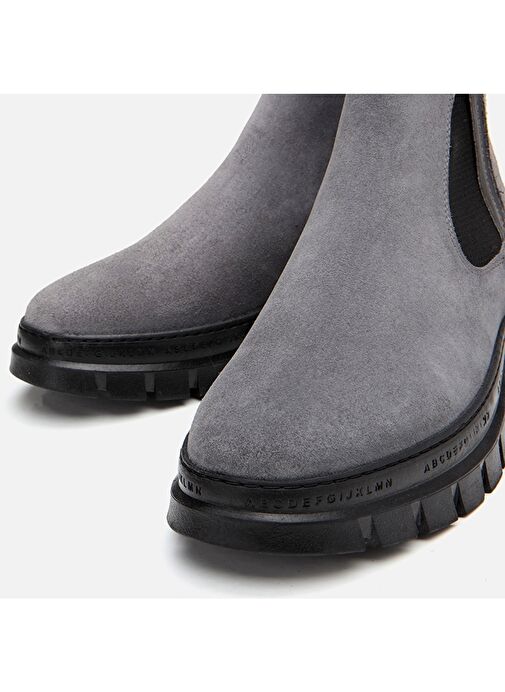 Hakiki Deri Gri Erkek Günlük Bot - Görsel 4