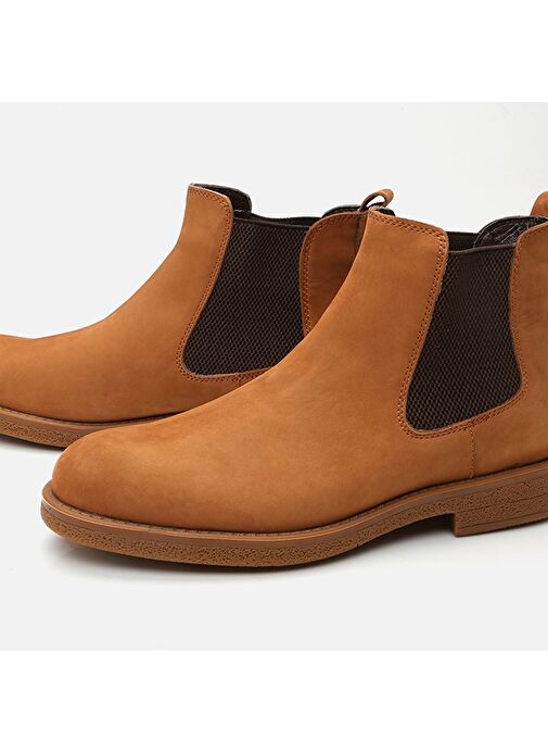 Hakiki Deri Taba Erkek Günlük Bot - Görsel 6