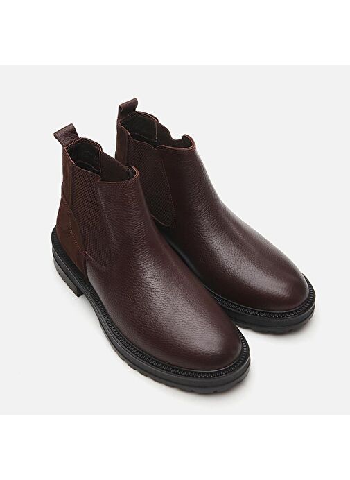 Hakiki Deri Kahve Erkek Günlük Bot - Görsel 3