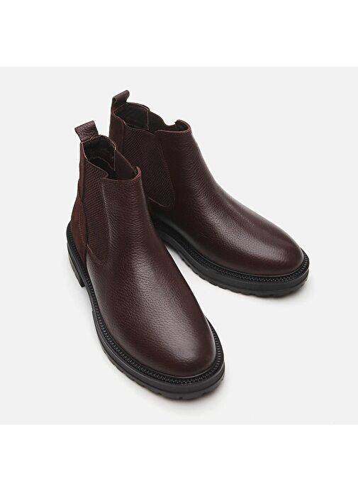 Hakiki Deri Kahve Erkek Günlük Bot - Görsel 4