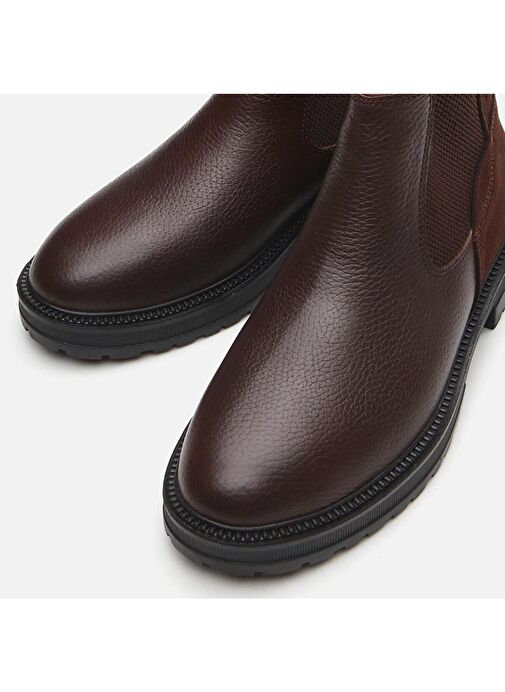 Hakiki Deri Kahve Erkek Günlük Bot - Görsel 5