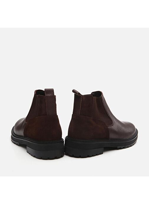 Hakiki Deri Kahve Erkek Günlük Bot - Görsel 6