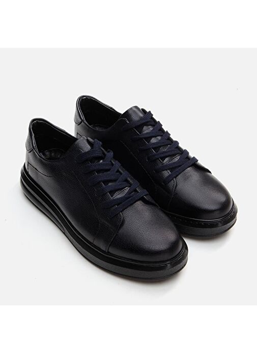 Yaya by Hotiç Lacivert Erkek Deri Günlük Ayakkabı 02AYY296140A680 - Görsel 3