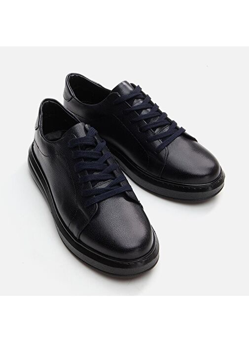 Yaya by Hotiç Lacivert Erkek Deri Günlük Ayakkabı 02AYY296140A680 - Görsel 4