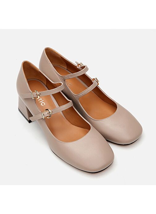 Hotiç Vizon Kadın Deri Topuklu Ayakkabı 01AYH290850A450 - Görsel 3