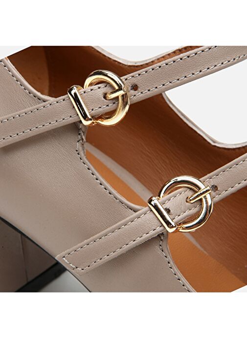 Hotiç Vizon Kadın Deri Topuklu Ayakkabı 01AYH290850A450 - Görsel 4