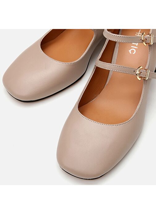 Hotiç Vizon Kadın Deri Topuklu Ayakkabı 01AYH290850A450 - Görsel 5